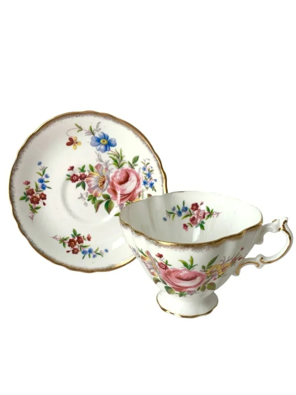 10 Mismatched Tea Cups and Saucers Teacups Instant Collection Tea Party Crafting - Picture 3 of 11